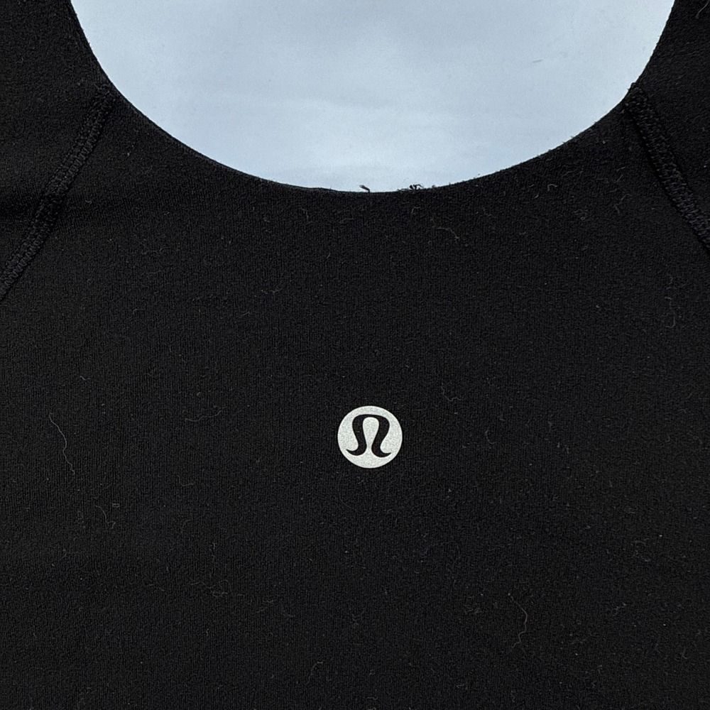 Lululemon Black Align Tank Top Nulu Light Support Built In Bra Size 2 LW1DTMS - Picture 3 of 6